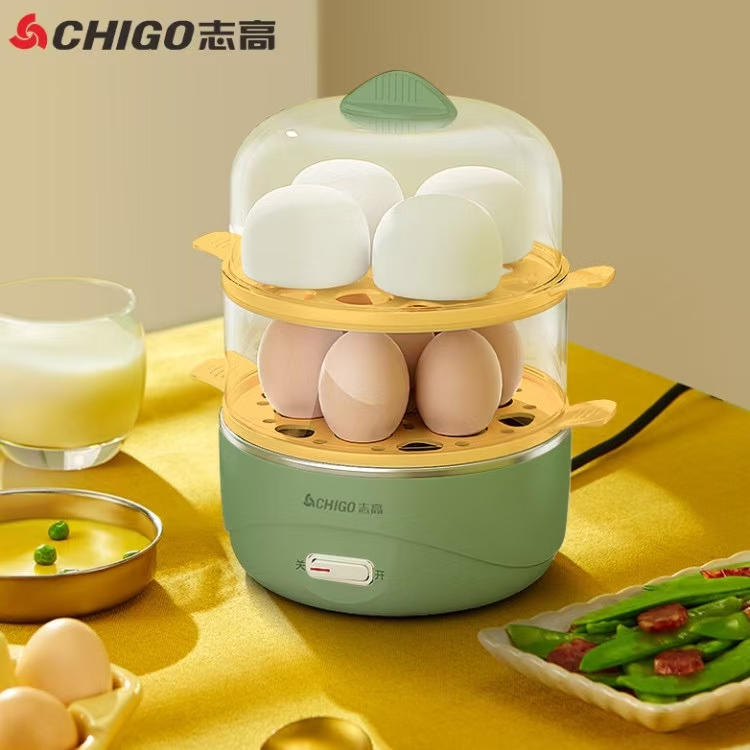志高蒸蛋器家用双层小蒸锅多功能大容量电蒸蛋机小型早餐神器
