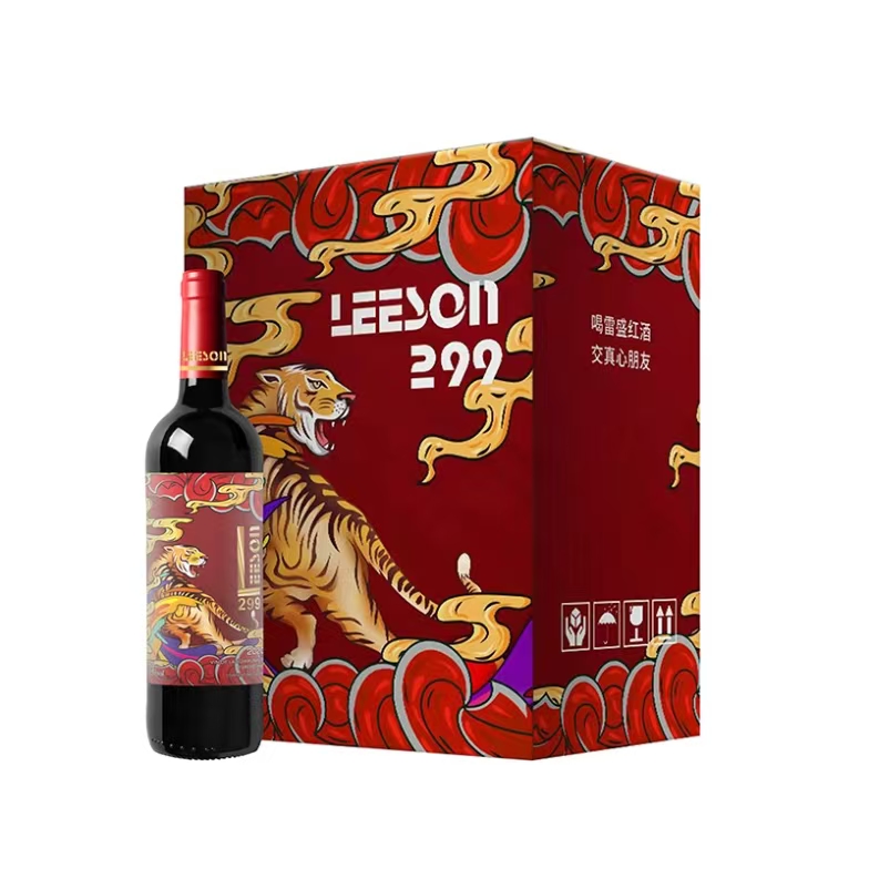 雷盛299法国干红单瓶彩箱版（整箱起购 一箱六瓶）