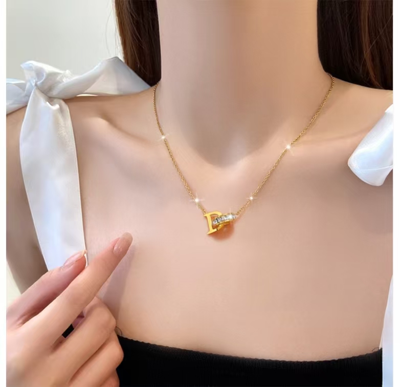 法国迪奥<双环D项链>项链 全球限量 发行款