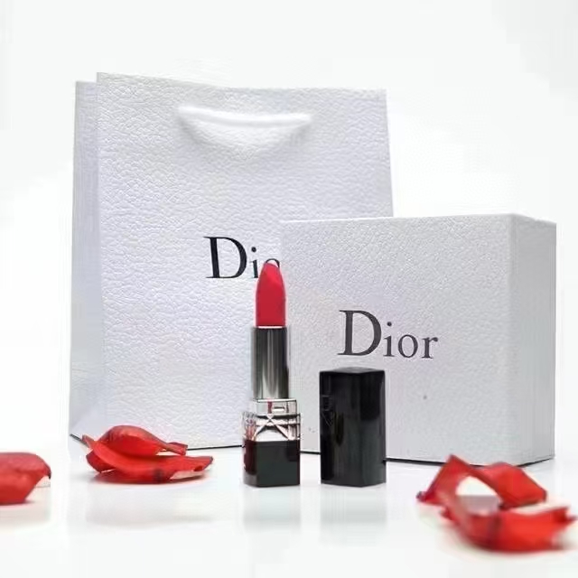 迪奥烈焰蓝金口红锻光999 京东奢品 传奇红唇臻享礼袋乳